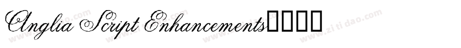 Anglia Script Enhancements字体转换